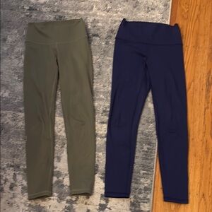 Fleo Olive and Navy Leggings